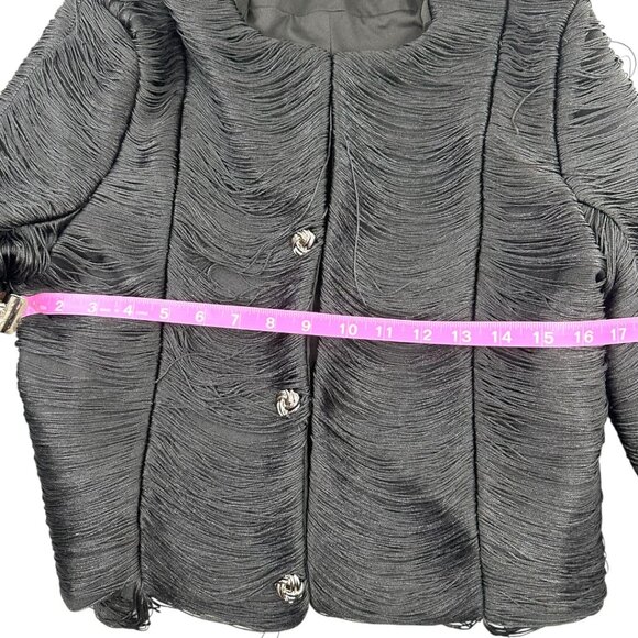 AKIRA String Along Fringe Detail Blazer - Picture 9 of 10